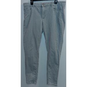 Made and Loved Loft Women's Corduroy Pants 31/12 Curvy Skinny Lime Color Large